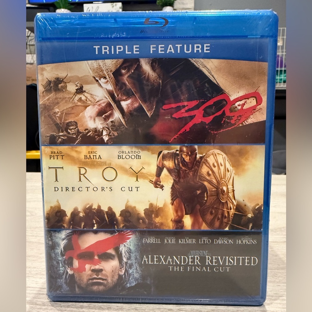 300, Troy and Alexander Revisited The Final Cut Triple Feature Blu-ray